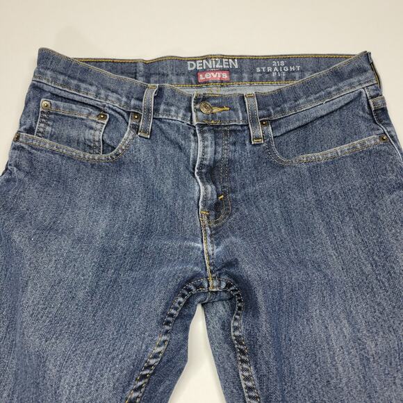 Levi's Denizen 218 Straight Fit Jeans Dark Wash Denim 5 Pocket Men's 30 x 32 - Picture 2 of 7